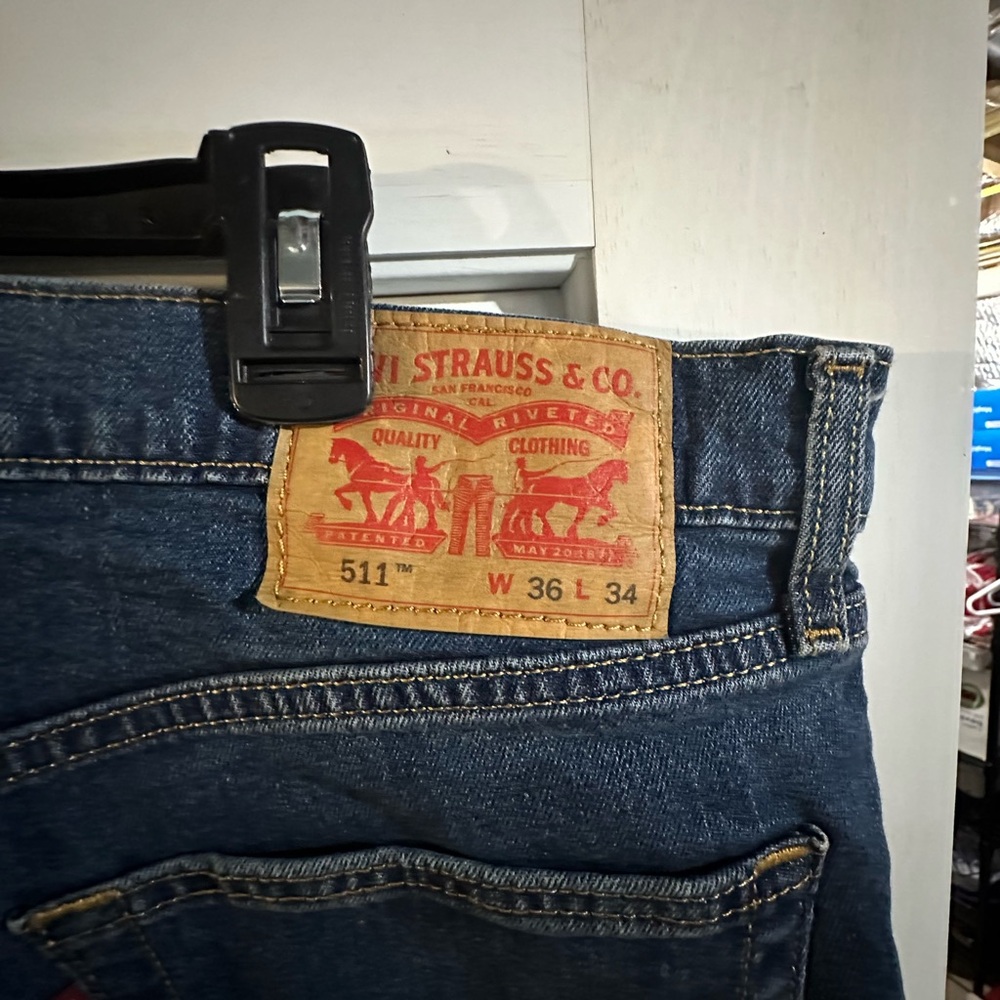 Levis 511 36x34 men’s dark blue jeans